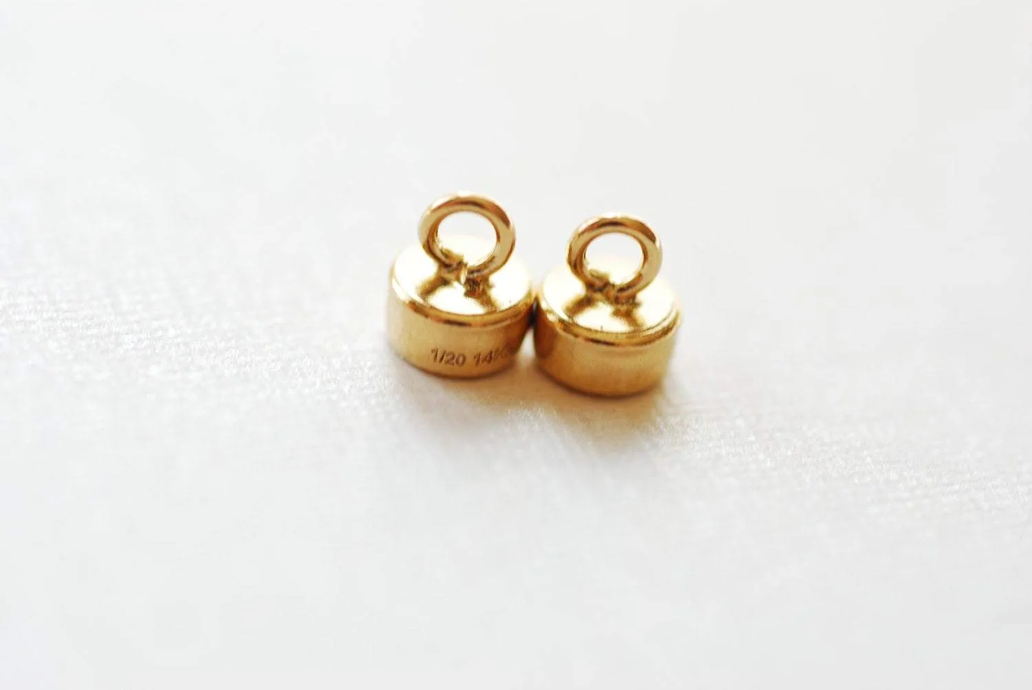 14k Gold Filled GF Super Magnet Clasp, 10x4.4mm, 1.6mm Closed Ring, Gold Filled Magnetic Necklace Clasps, Wholesale Jewelry Findings, 41