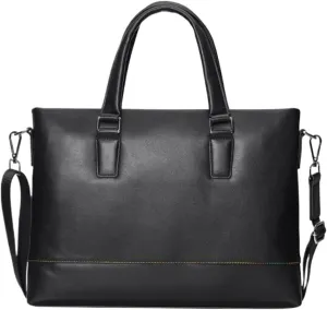 15Inch Genuine Leather Laptop Bags Mens Handbags Business Briefcases Carrying Cases Messenger Shoulder Bags