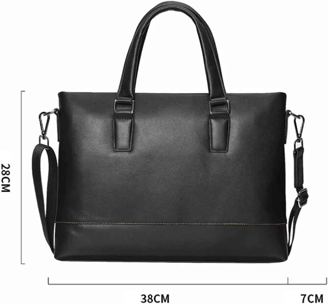 15Inch Genuine Leather Laptop Bags Mens Handbags Business Briefcases Carrying Cases Messenger Shoulder Bags
