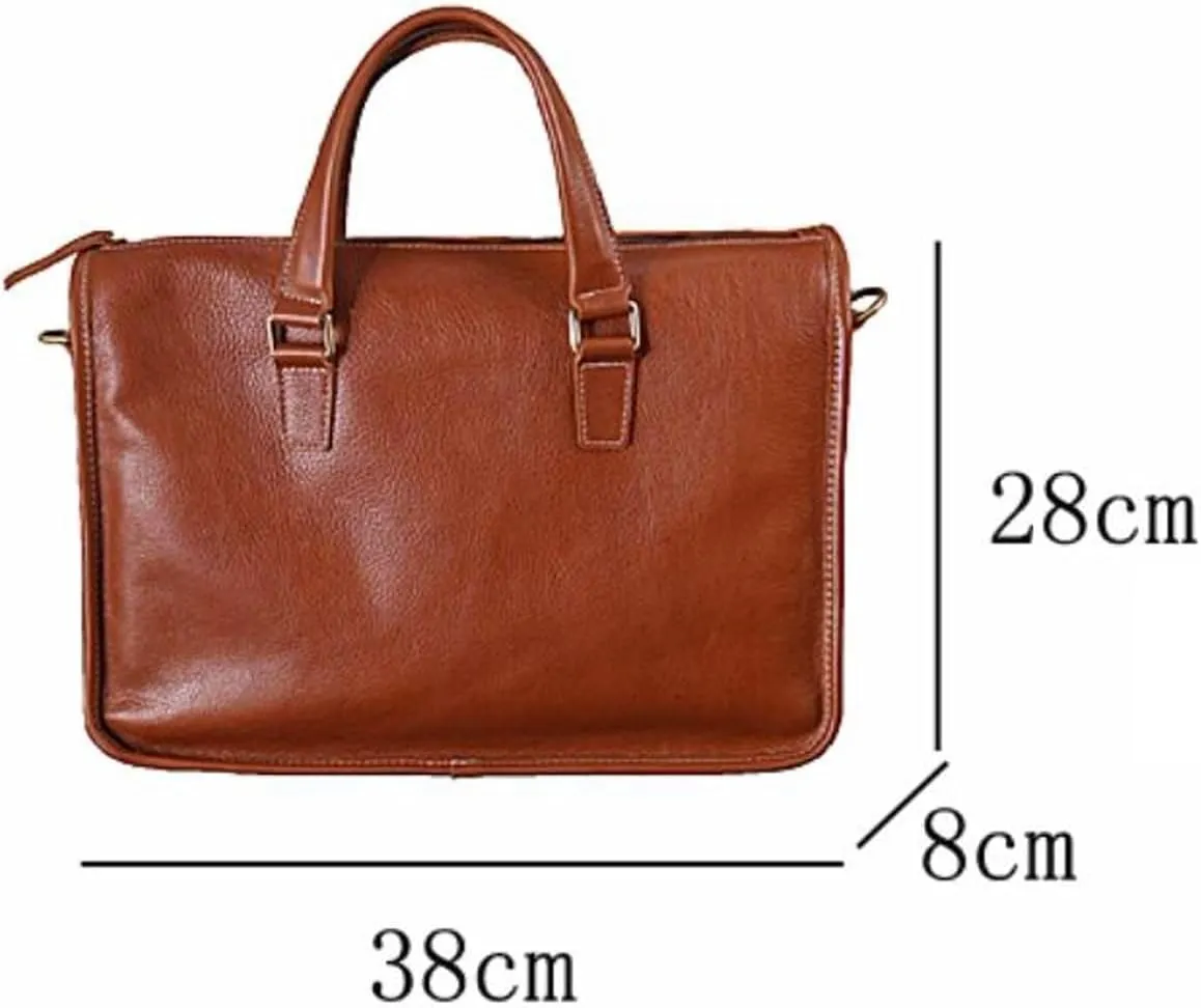 15Inch Mens Handbags Briefcases Shoulder Bags Casual Daypacks Genuine Leather Laptop Bags Messenger Bags