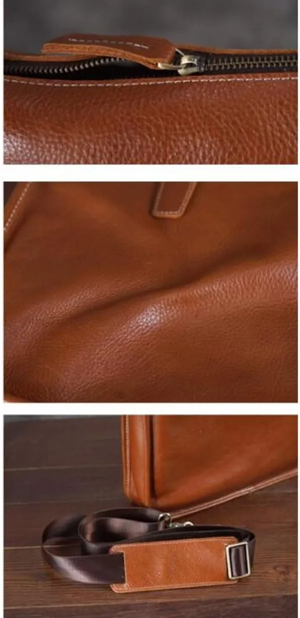 15Inch Mens Handbags Briefcases Shoulder Bags Casual Daypacks Genuine Leather Laptop Bags Messenger Bags