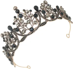 1pc Baroque Decorative Headbfor Women Elegant Birthday Tiara Hair Accessory Luxurious Female Headdress for Brides for Celebrations