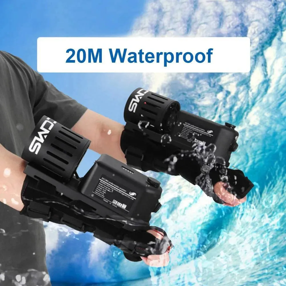 1pc/2pcs Electric Underwater Scooters Sea Scooters 20M Waterproof 4000mAh Rechargeable Battery for Snorkeling Swimming Equipment