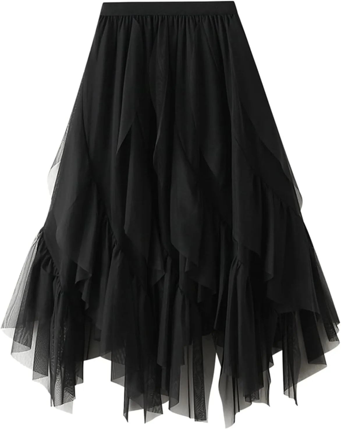 2023 Summer Beach Skirts Womens Women's A Line Pleated Cheer Skirt Elastic Waistband High Waist Midi Skirts