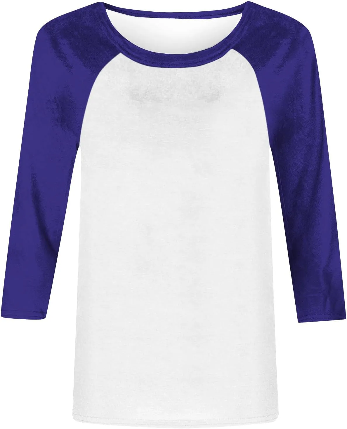 3/4 Length Sleeve Womens Baseball Jersey Tops Green and White Raglan Tshirt Three Quarter Sleeve Casual Style Tees