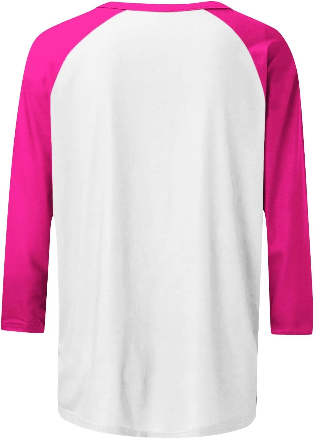 3/4 Length Sleeve Womens Baseball Jersey Tops Green and White Raglan Tshirt Three Quarter Sleeve Casual Style Tees