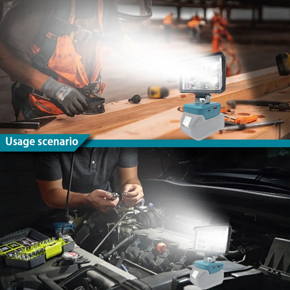 4inch For Makita Battery 18V Li-Ion | LED Work Light | Workshop Flashlights | Torch | Camping
