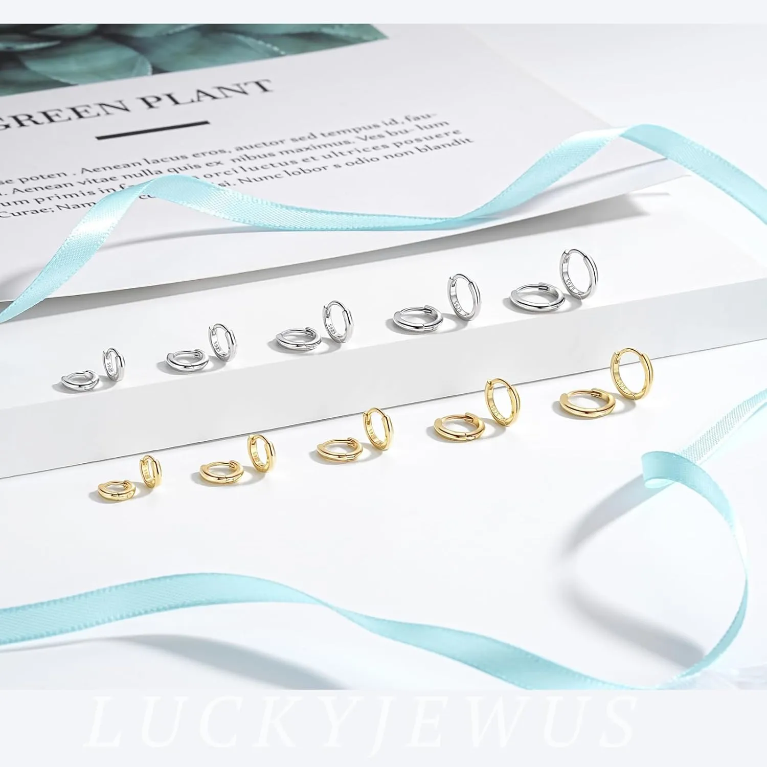 925 Sterling Silver Small Gold Huggie Hoop Earrings for Women Men, 14K Gold Plated Cartilage Hoop Earring, Helix, Tragus, Earlobe Tiny Hoops Lightweight Hypoallergenic Earrings Cuff (1 Pair - 7mm)