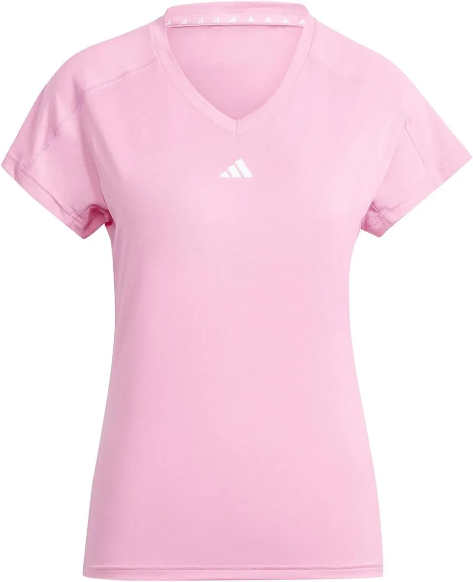 adidas Women's Train Essentials Minimal Branding V-Neck T-Shirt