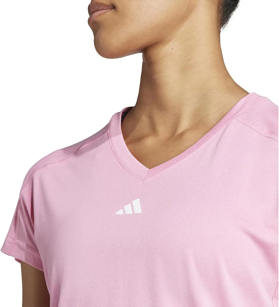 adidas Women's Train Essentials Minimal Branding V-Neck T-Shirt