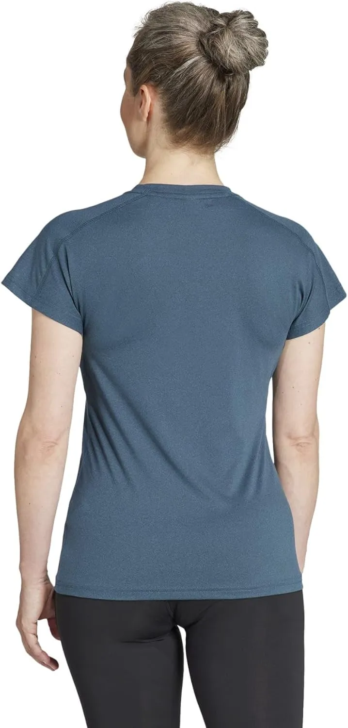 adidas Women's Training Essentials Minimal Branding V-Neck T-Shirt
