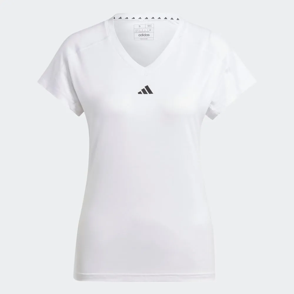 adidas Women's Training Essentials Minimal Branding V-Neck T-Shirt