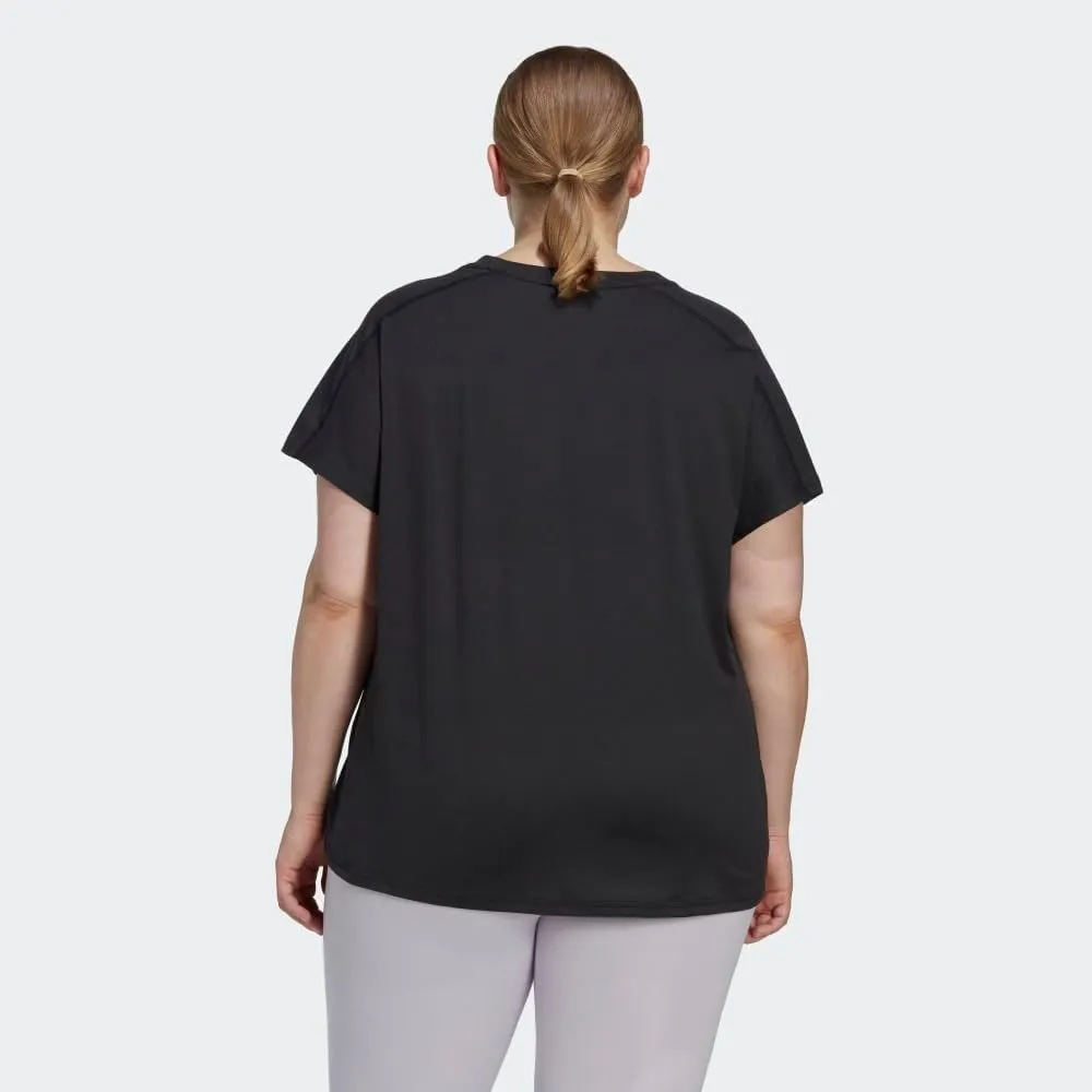 adidas Women's Training Essentials Minimal Branding V-Neck T-Shirt
