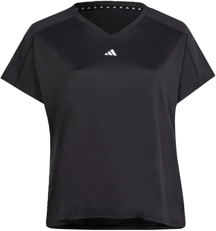 adidas Women's Training Essentials Minimal Branding V-Neck T-Shirt
