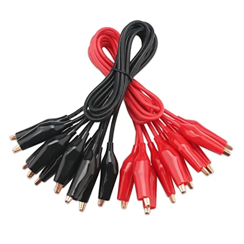 Alligator Crocodile Clips Electrical Test Lead Wire 6-10 inches