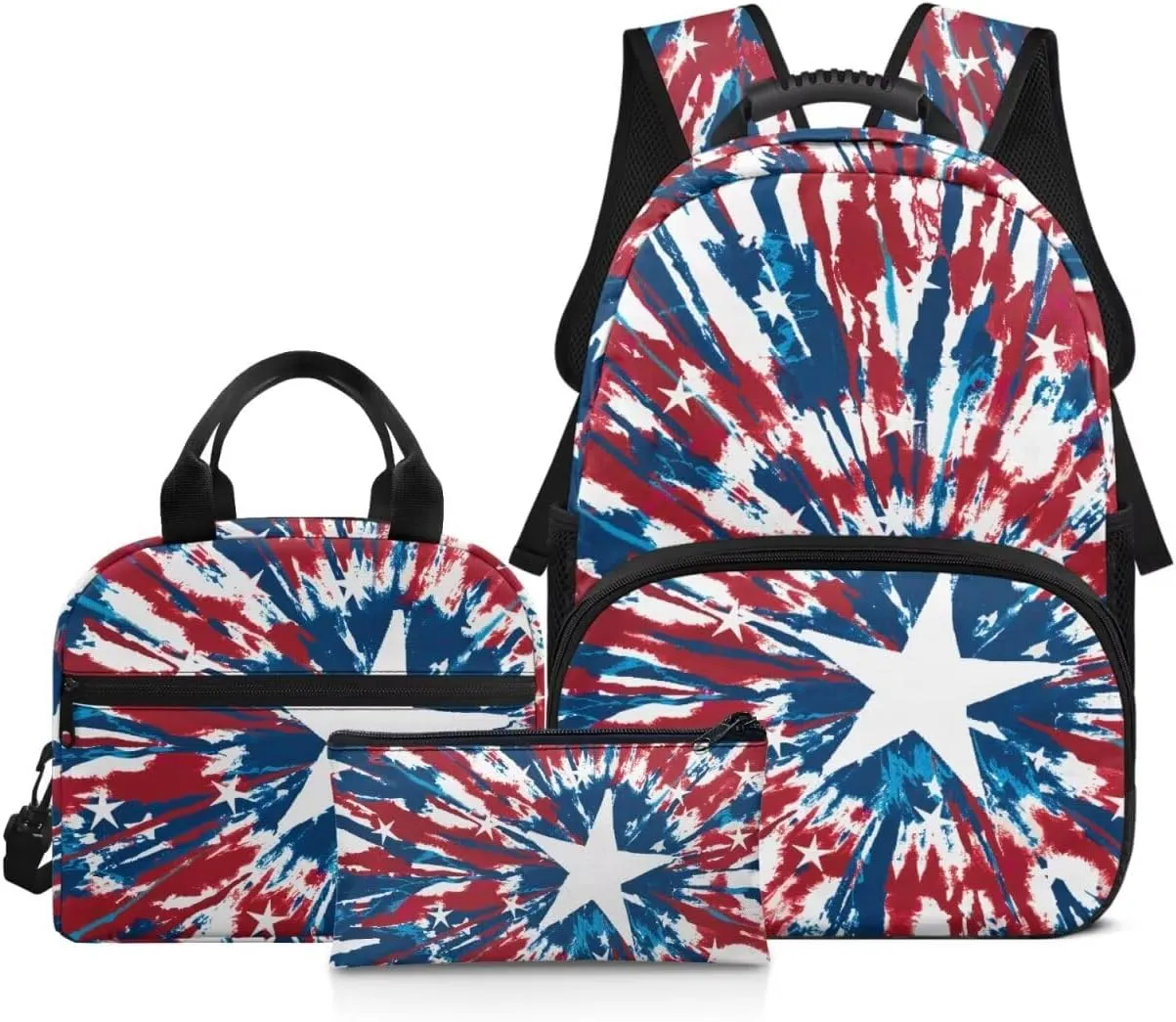 American Flag Girls Boys Backpack for Elementary Stars Kids School Bookbag Set Cute Backpacks for Girls Water Resistant