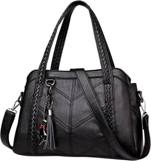 Anti Theft Shoulder Bags for Woman Western Purse Boho Top Handle Satchel Handbag with Strap Luxury Travel Bag