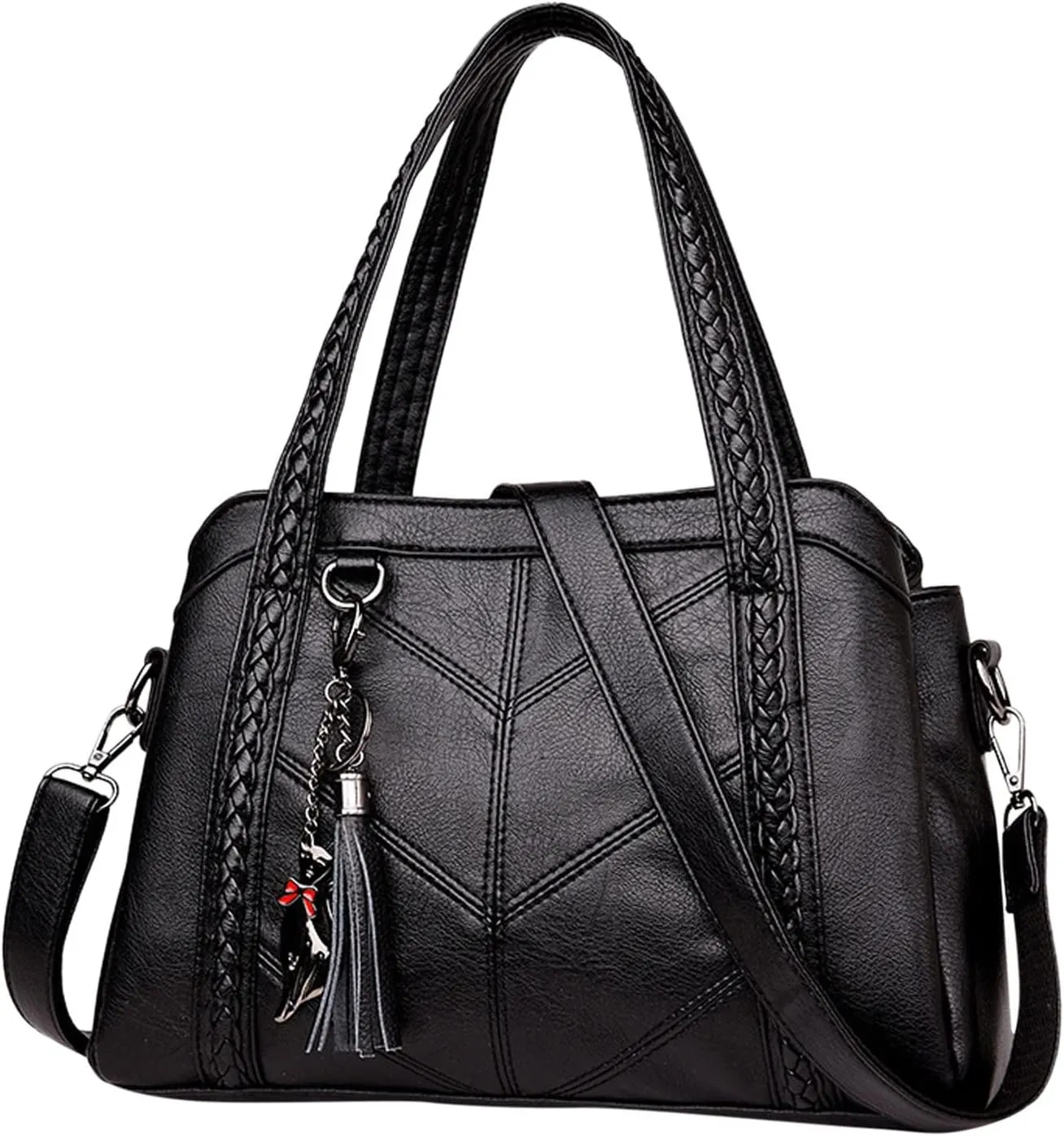 Anti Theft Shoulder Bags for Woman Western Purse Boho Top Handle Satchel Handbag with Strap Luxury Travel Bag