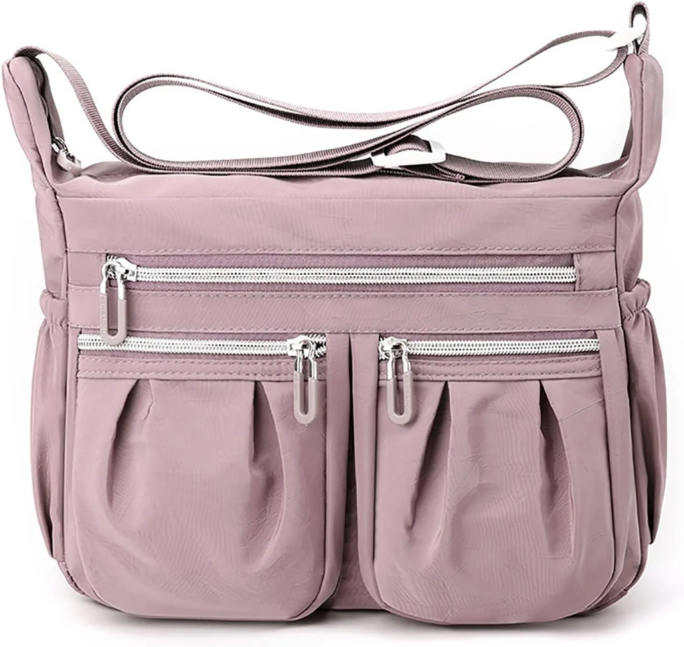 Athletic Crossbody Bags for Women Fabric Nylon Multi Pocket Crossbody Bags Carry Options for Work and Daily Use(One Size)
