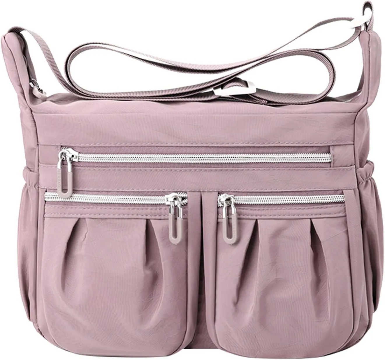 Athletic Crossbody Bags for Women Fabric Nylon Multi Pocket Crossbody Bags Carry Options for Work and Daily Use(One Size)