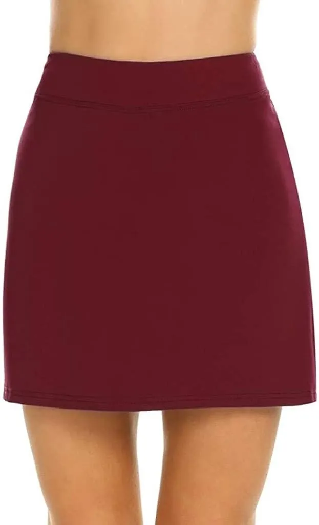 Athletic Skorts for Women Lightweight Tennis Skirt with Shorts Tummy Control High Waist Active Golf Skirt Shorts