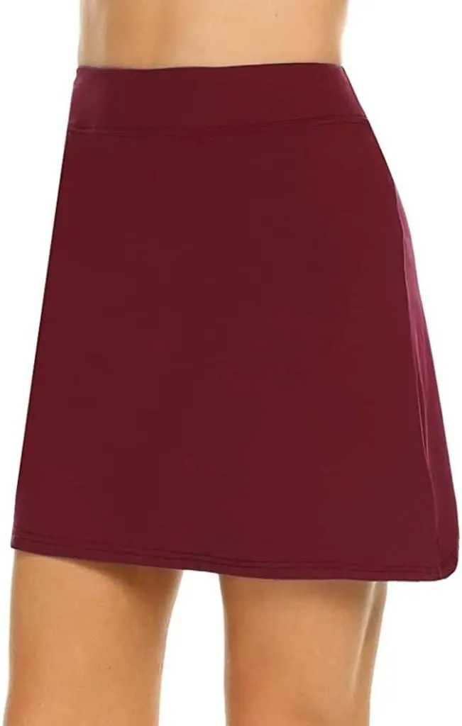 Athletic Skorts for Women Lightweight Tennis Skirt with Shorts Tummy Control High Waist Active Golf Skirt Shorts