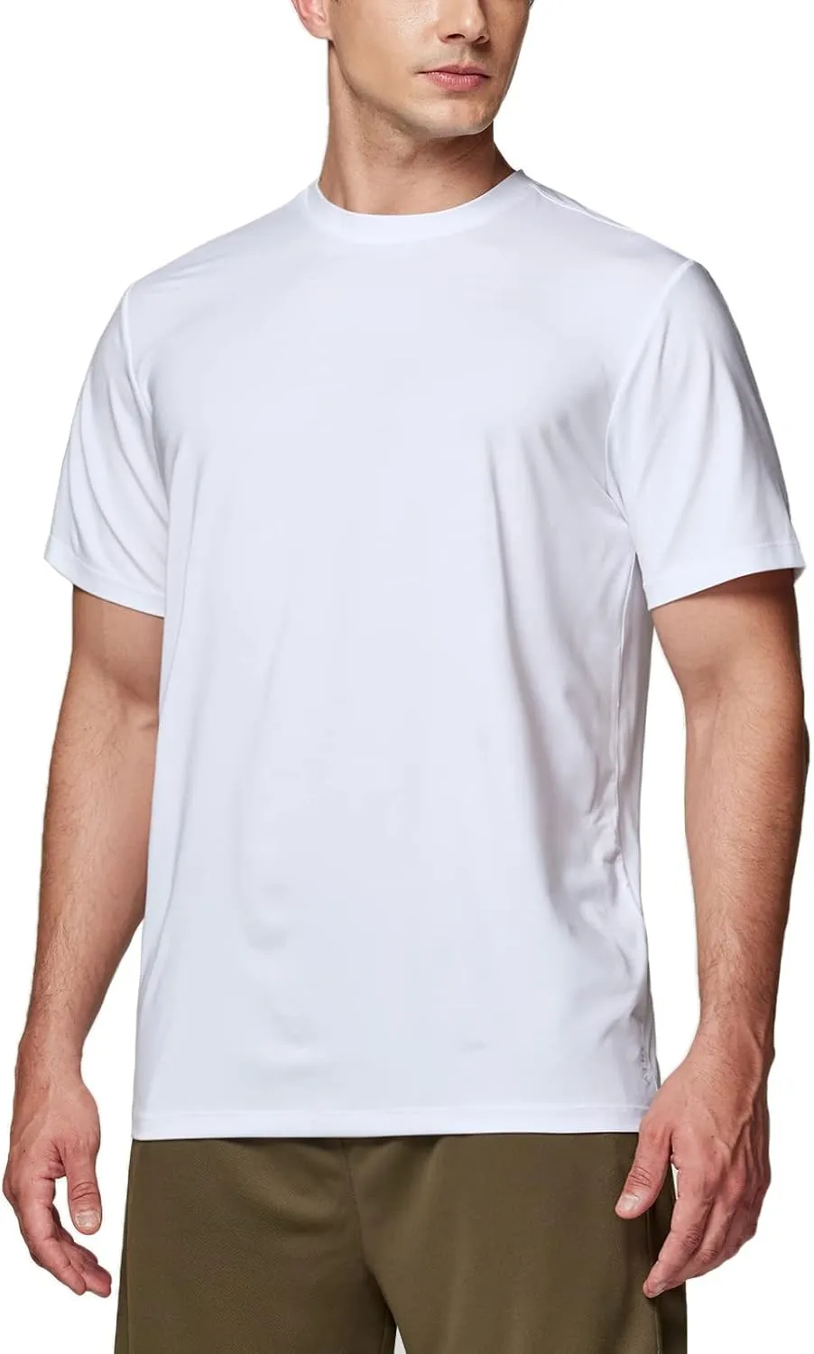 ATHLIO Men's Workout Running Shirts, Sun Protection Quick Dry Athletic Shirts, Short Sleeve Gym T-Shirts