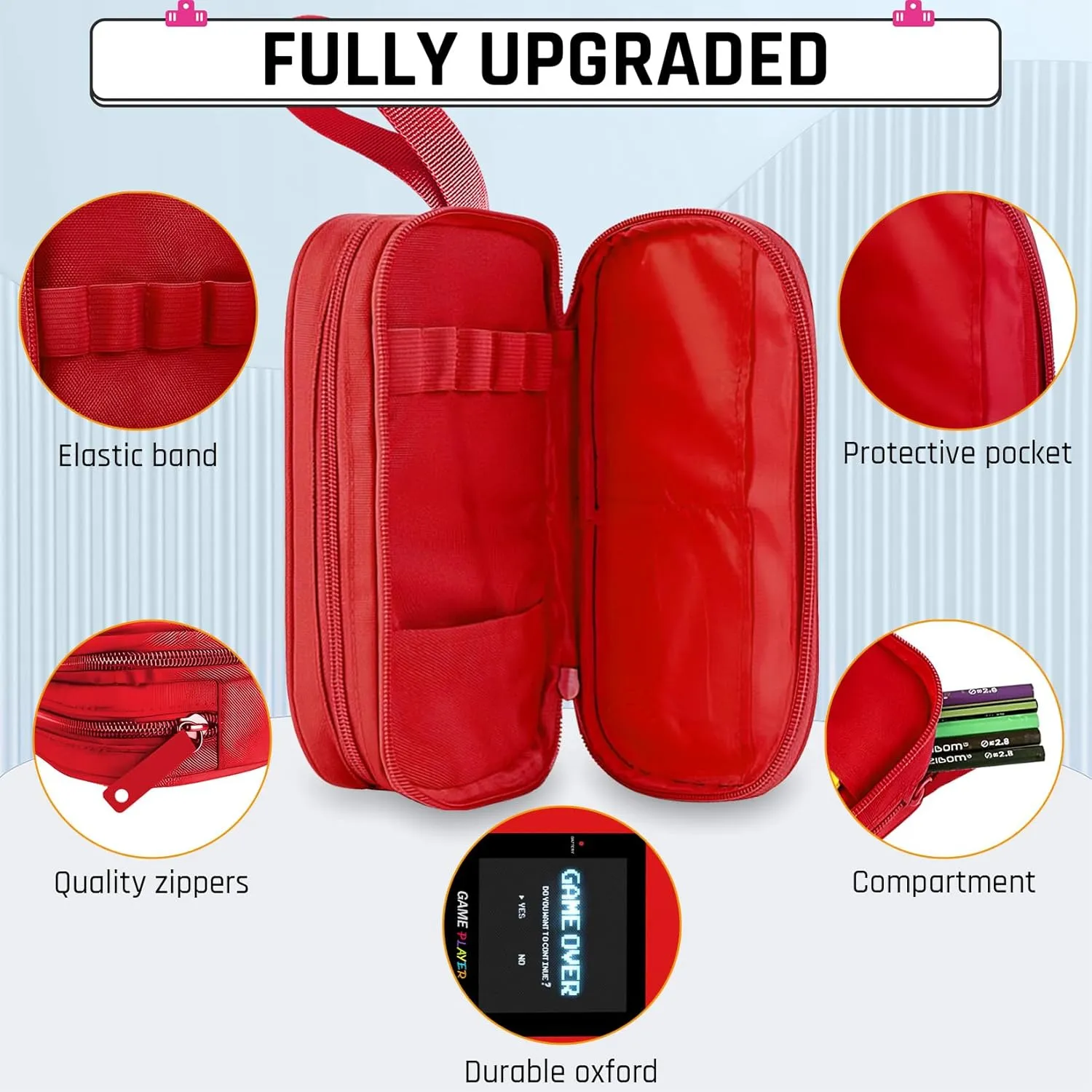 Backpack for School Boys,3pcs Boys Backpack and Lunch Box Set for Elementary Middle School, 17 Video Game Bookbag for Ages 6-18 Kids Children Teens