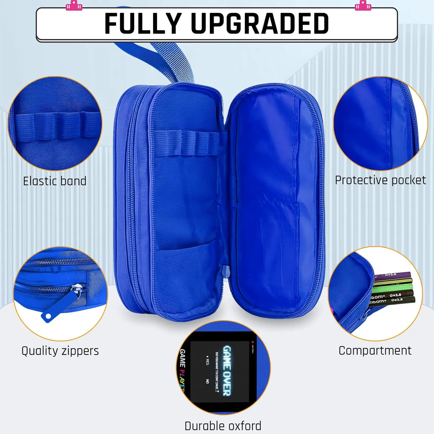 Backpack for School Boys,3pcs Boys Backpack and Lunch Box Set for Elementary Middle School, 17 Video Game Bookbag for Ages 6-18 Kids Children Teens