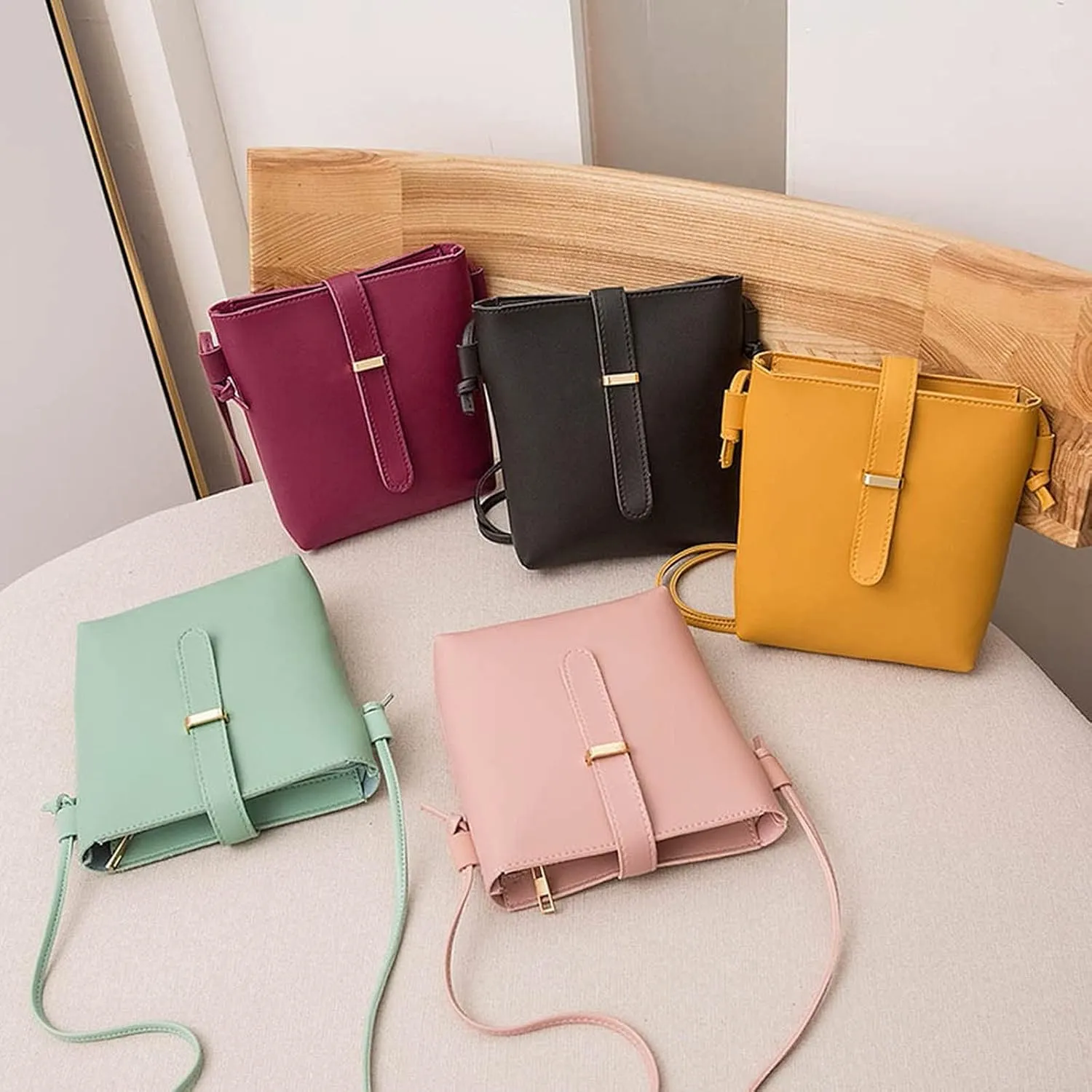 Bag Phone Shoulder Women Mobile Fashion Messenger Bag Strap Bags Laptop Shoulder Bags (Black, One Size)