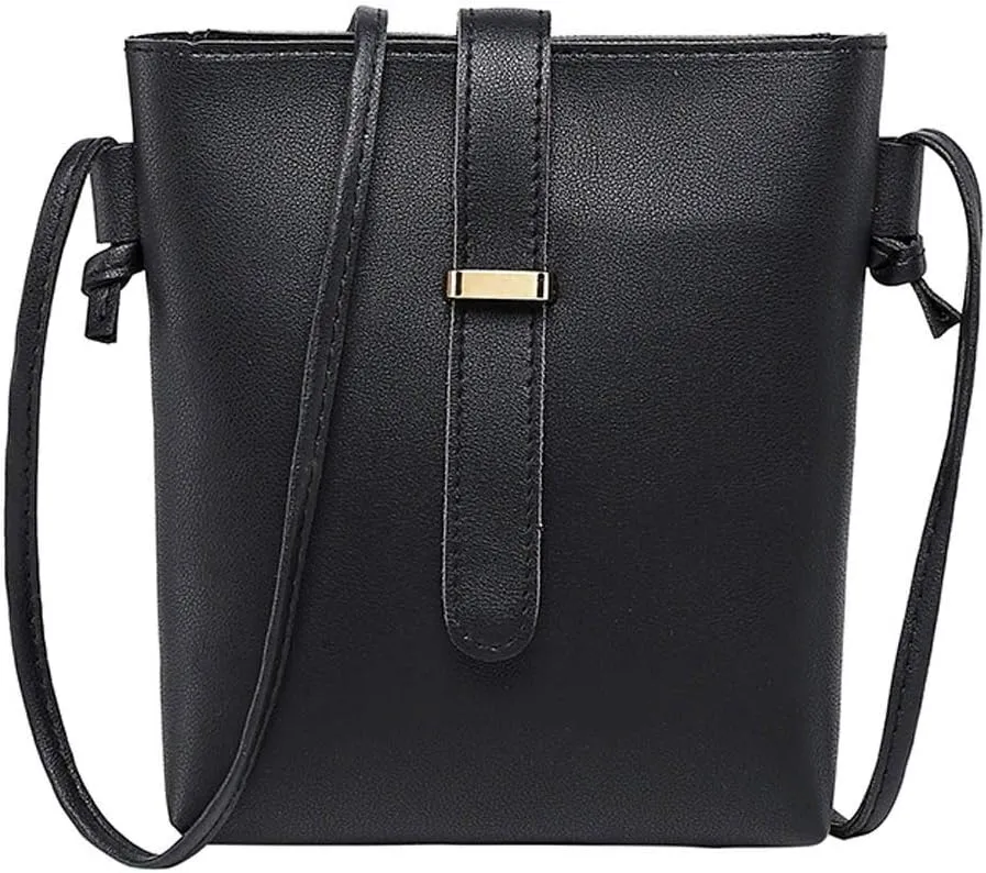 Bag Phone Shoulder Women Mobile Fashion Messenger Bag Strap Bags Laptop Shoulder Bags (Black, One Size)