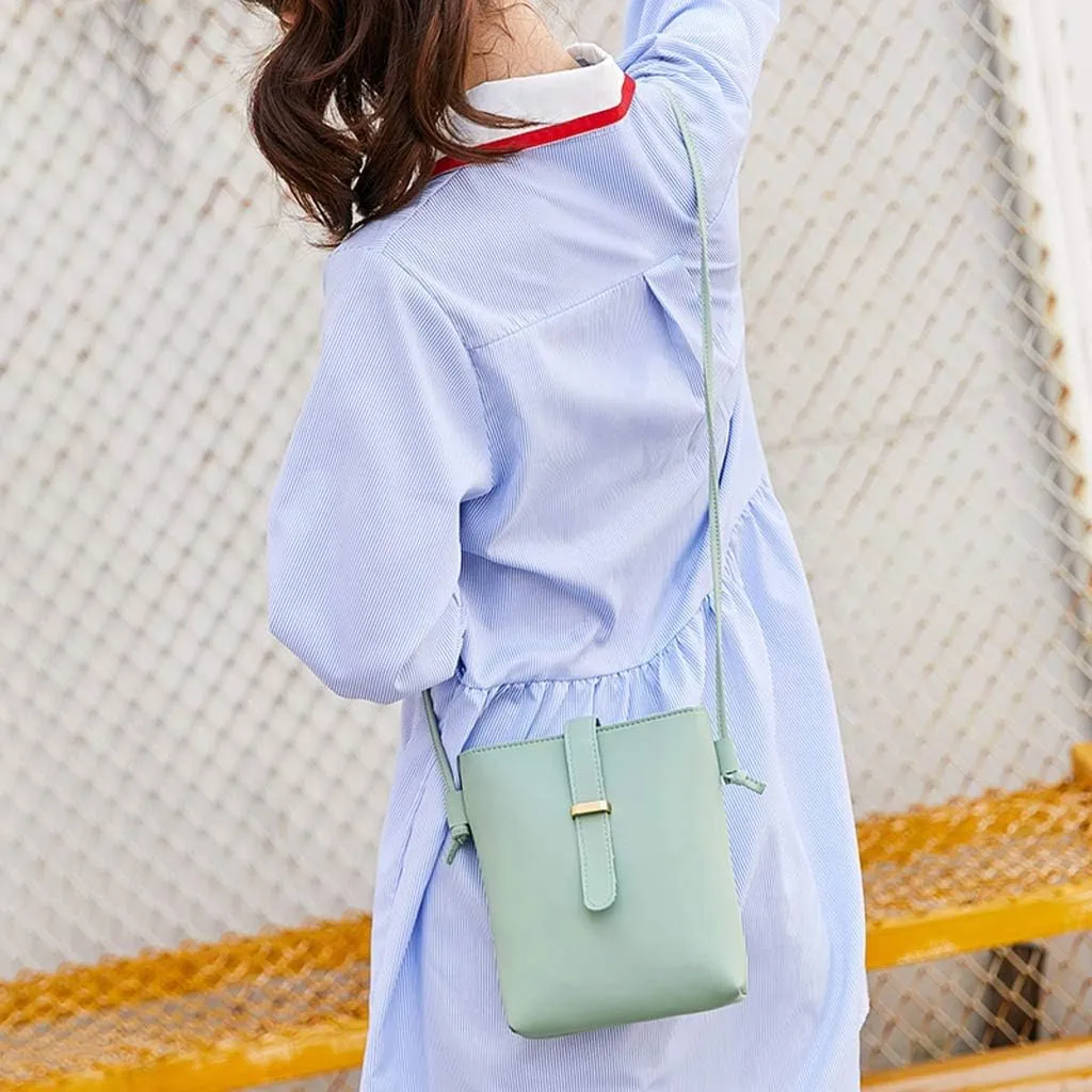 Bag Phone Shoulder Women Mobile Fashion Messenger Bag Strap Bags Laptop Shoulder Bags (Green, One Size)