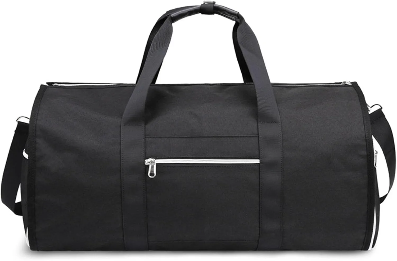 Bag Travel Bag Foldable Clothing Garment Duffel Bag With Shoe Pouch Large Capacity Suit Carry On Weekend Travel Car Tote (Black, One Size)