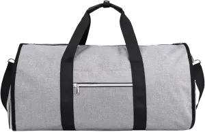 Bag Travel Bag Foldable Clothing Garment Duffel Bag With Shoe Pouch Large Capacity Suit Carry On Weekend Travel Car Tote (Grey, One Size), IsG61lwRn