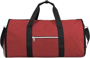 Bag Travel Bag Foldable Clothing Garment Duffel Bag With Shoe Pouch Large Capacity Suit Carry On Weekend Travel Car Tote (Red, One Size), IsG61lwRn