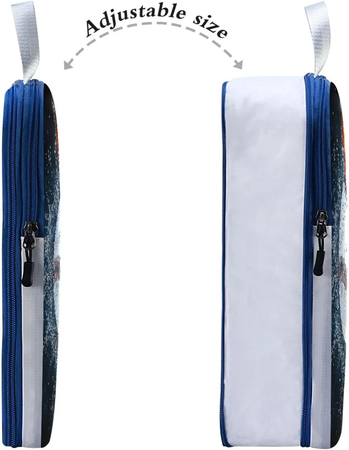 Baseball in Fire Water Compression Packing Cubes 3 Set Waterproof Expandable Packing Organizers for Travel Accessories Suitcases Luggage Backpack