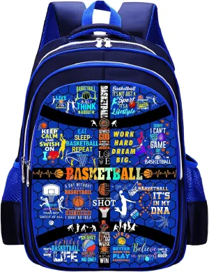Basketball Backpack Laptop Backpack For Men Women, Basketball Backpacks Shoulder Bag For Travel Hiking Camping Daypack