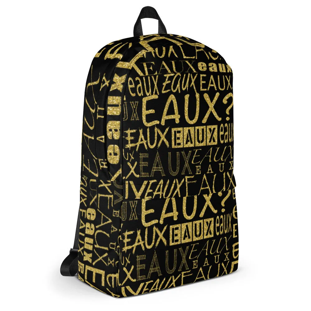 Black & Gold AllEAUXver Backpack