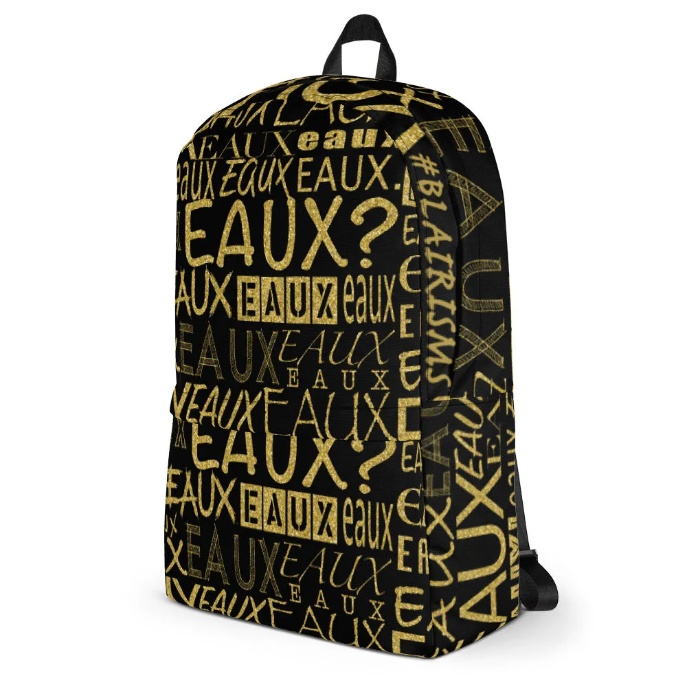Black & Gold AllEAUXver Backpack