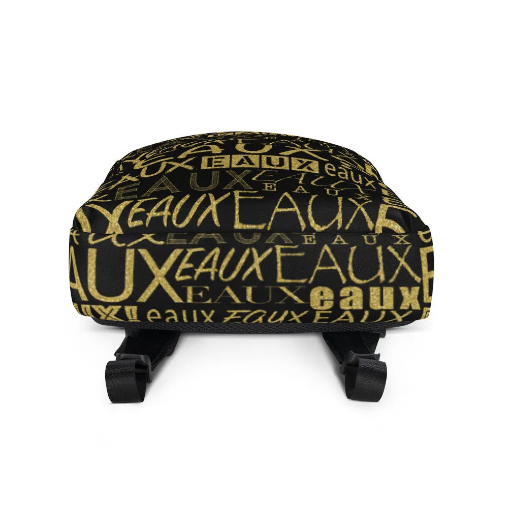 Black & Gold AllEAUXver Backpack
