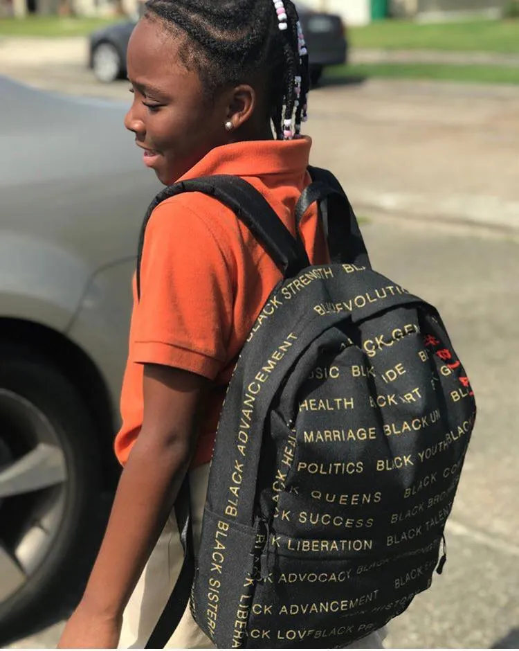 Black & Gold Black Magic AllEAUXver Backpack