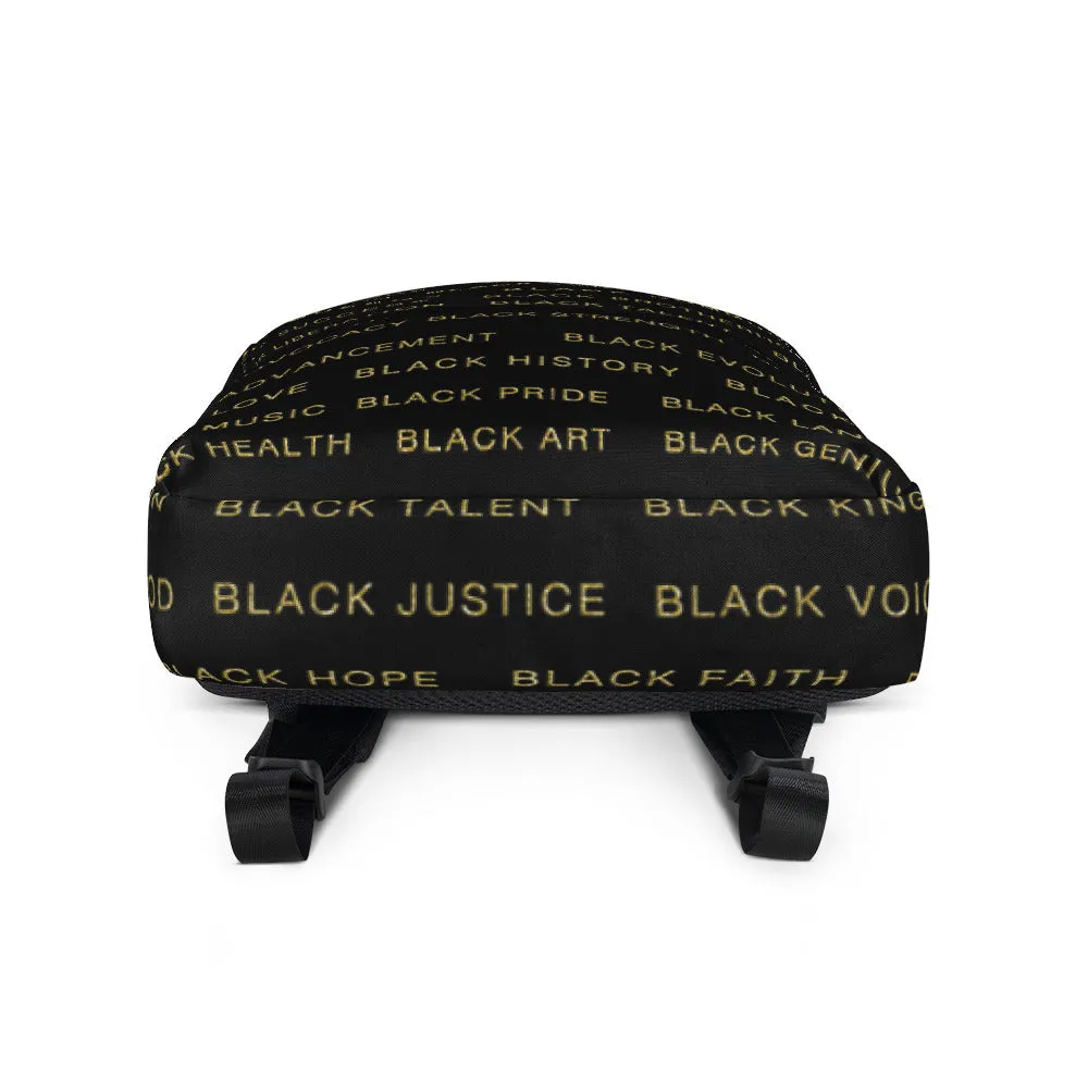 Black & Gold Black Magic AllEAUXver Backpack