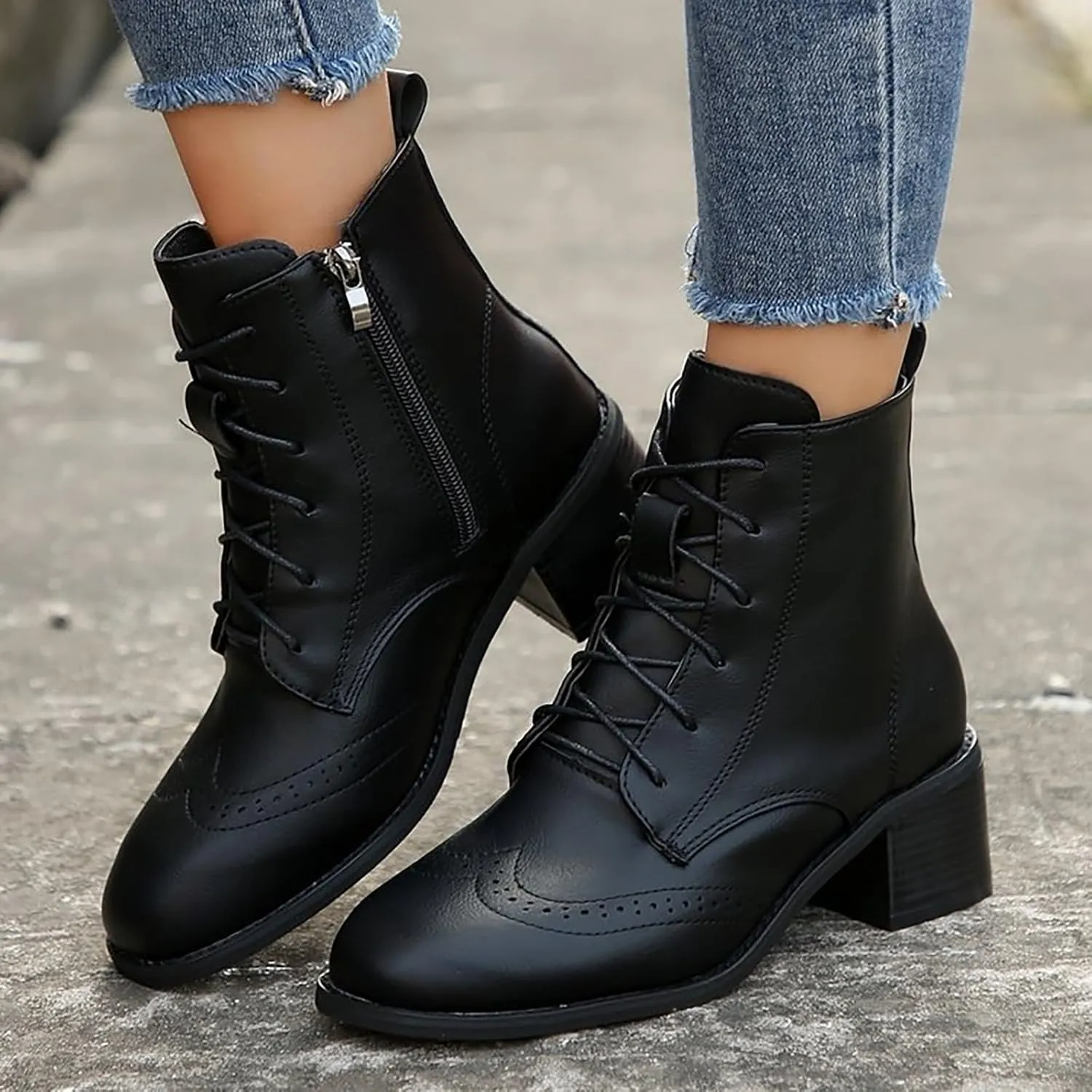 Black Booties for Women Botas Mujer Botas De Combate Para Mujer Beige Ankle Boots for Women Womens Ankle Boots Flat Dark Brown White Boots for Men