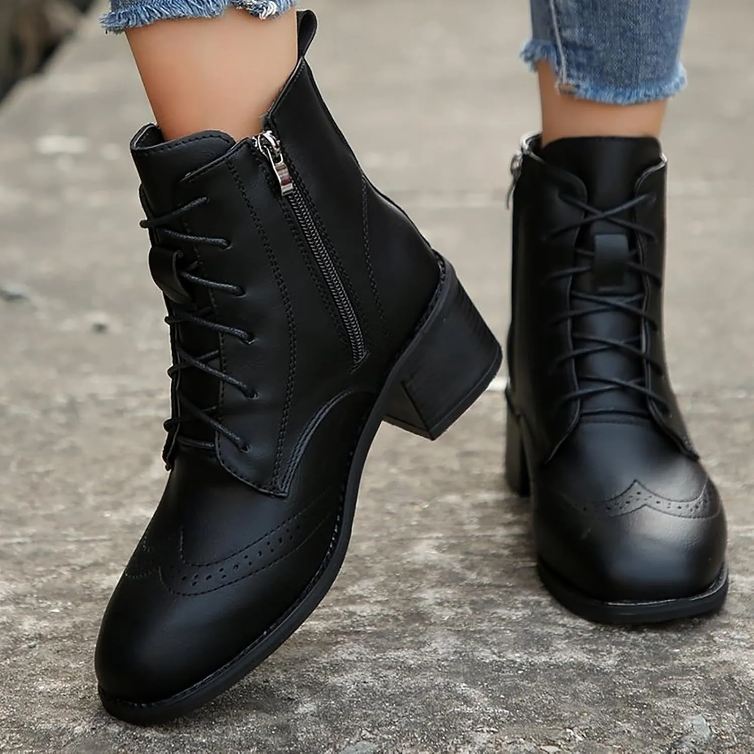 Black Booties for Women Botas Mujer Botas De Combate Para Mujer Beige Ankle Boots for Women Womens Ankle Boots Flat Dark Brown White Boots for Men