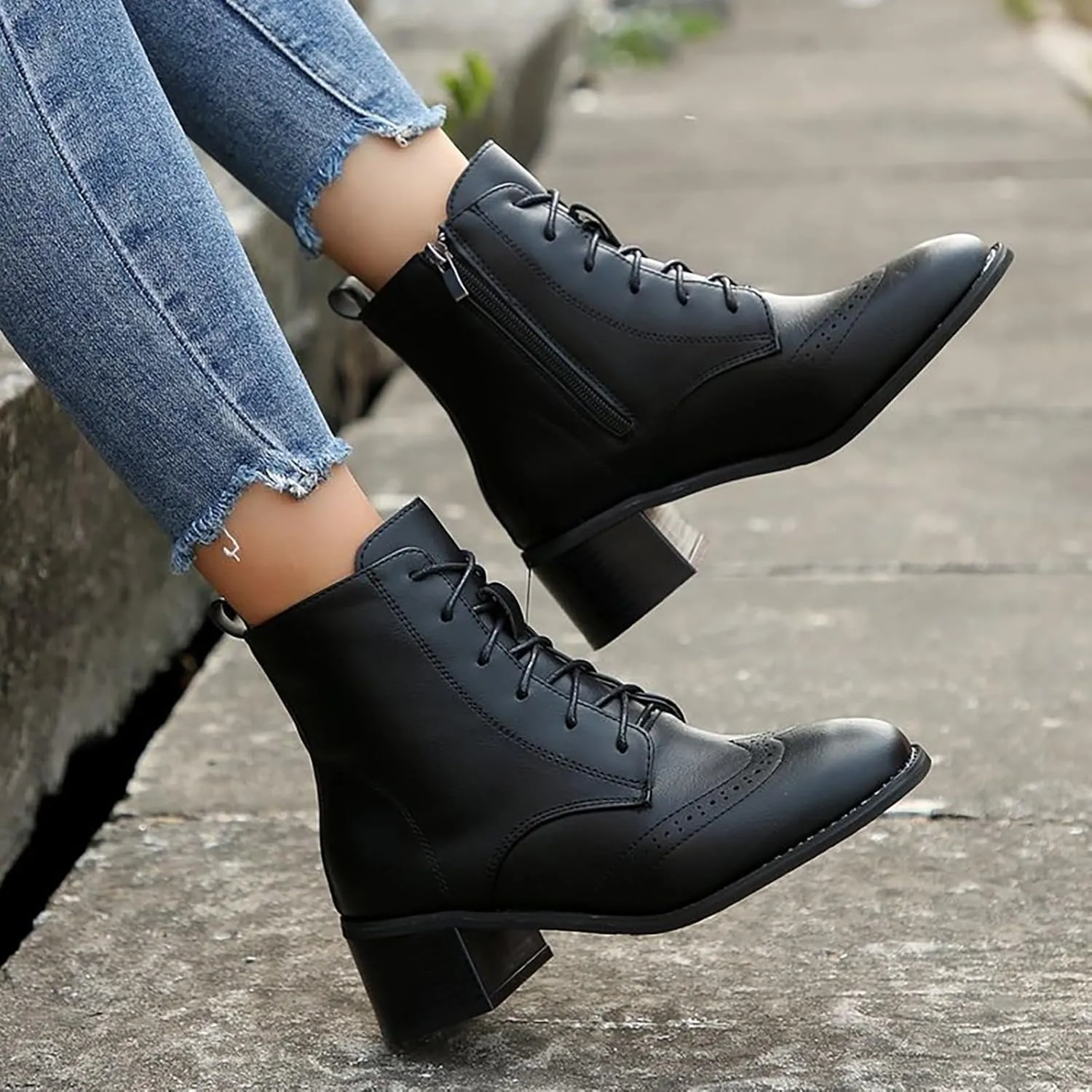 Black Booties for Women Botas Mujer Botas De Combate Para Mujer Beige Ankle Boots for Women Womens Ankle Boots Flat Dark Brown White Boots for Men