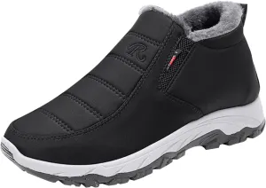 Black Winter Boots for Women Wide Calf Womens Snow Boots 9.5 Wide Warm Winter Boots Women Womens Snow Shoes Ankle Tall Black Winter Boots for Women