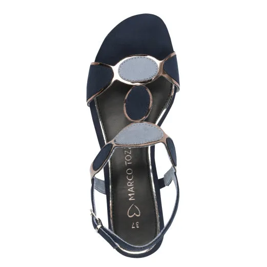 Block Heel Sandal - Navy