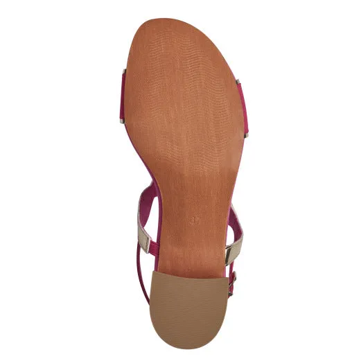 Block Heel Sandal - Pink