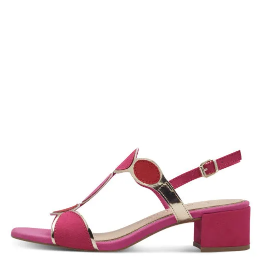 Block Heel Sandal - Pink