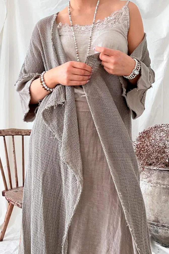Bohemiana - White Nights Jacket - Taupe